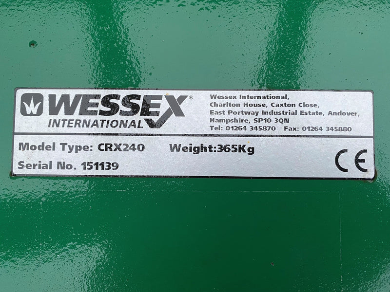 Wessex CRX240 Finishing Mower, 8ft Finishing Mower