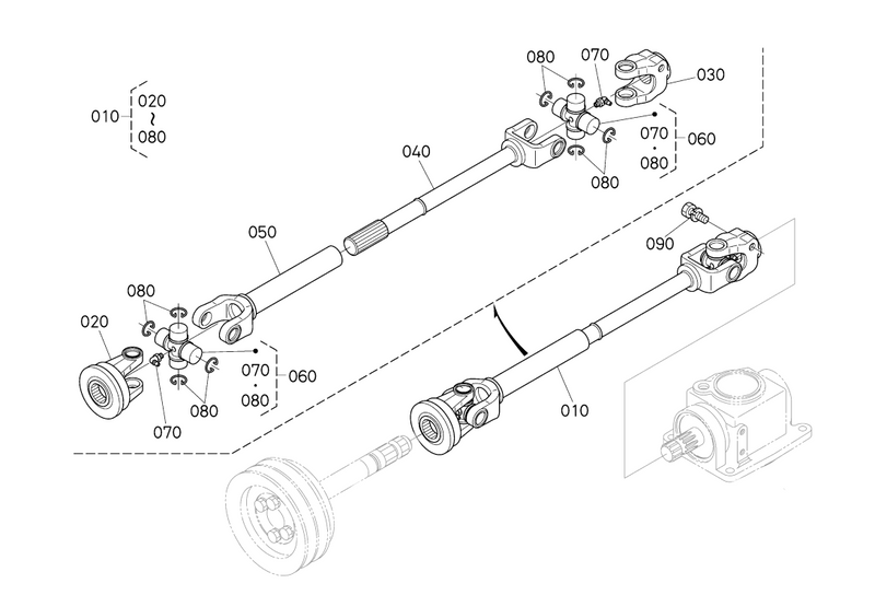 Kubota 60 inch discount mower deck parts